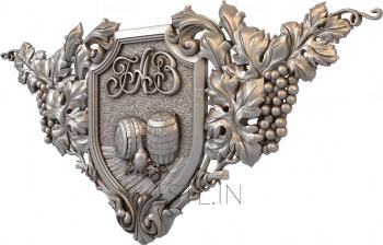 Coat of arms (GR_0163) 3D model for CNC machine