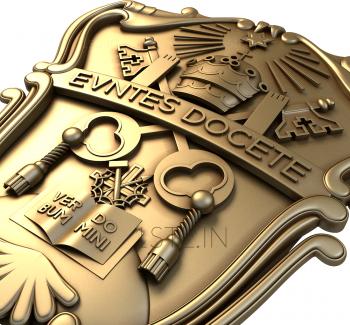 Coat of arms (GR_0171) 3D model for CNC machine