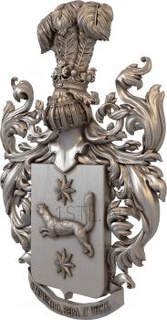 Coat of arms (GR_0173) 3D model for CNC machine