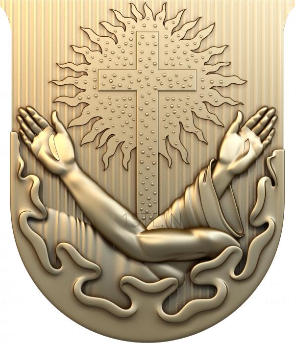 Coat of arms (GR_0176) 3D model for CNC machine