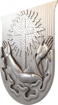 Coat of arms (GR_0176) 3D model for CNC machine