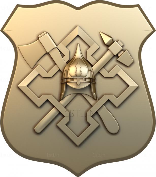 Coat of arms (GR_0184) 3D model for CNC machine