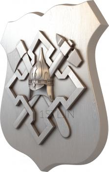 Coat of arms (GR_0184) 3D model for CNC machine