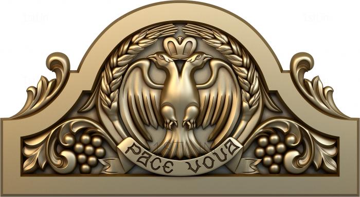 Coat of arms (GR_0192) 3D model for CNC machine