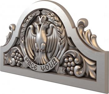 Coat of arms (GR_0192) 3D model for CNC machine