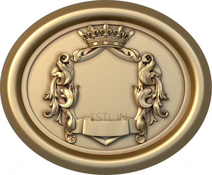 Coat of arms (GR_0194-1) 3D model for CNC machine