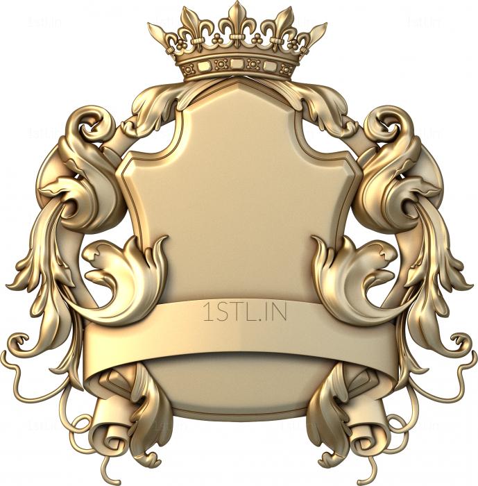 Coat of arms (GR_0194-2) 3D model for CNC machine