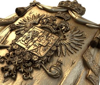 Coat of arms (GR_0196) 3D model for CNC machine