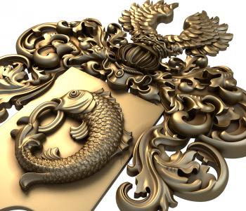 Coat of arms (GR_0198) 3D model for CNC machine