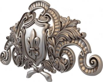 Coat of arms (GR_0214) 3D model for CNC machine