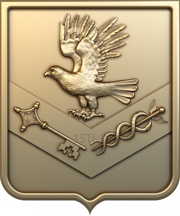 Coat of arms (GR_0216) 3D model for CNC machine