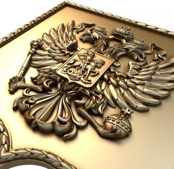 Coat of arms (GR_0224) 3D model for CNC machine