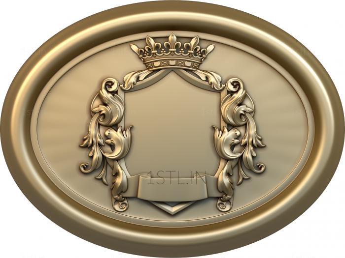 Coat of arms (GR_0229) 3D model for CNC machine