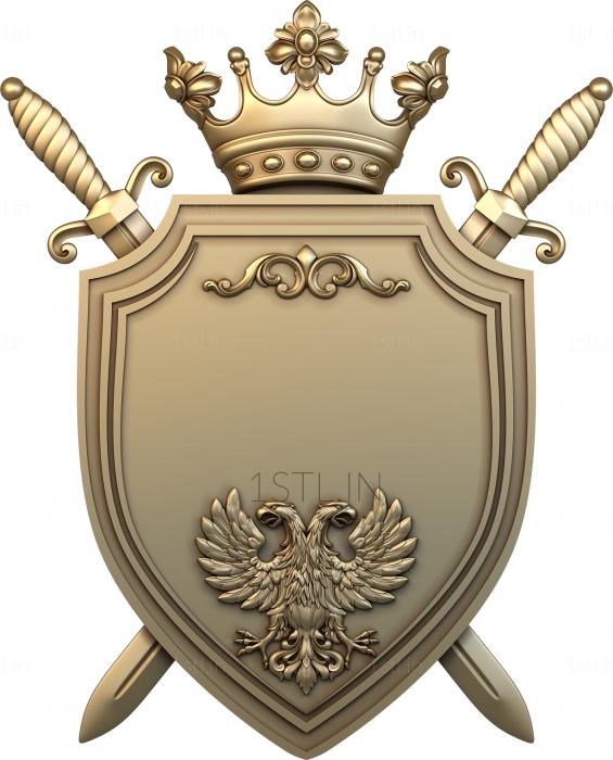 Coat of arms (GR_0231) 3D model for CNC machine