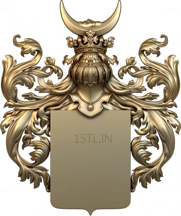 Coat of arms (GR_0232) 3D model for CNC machine