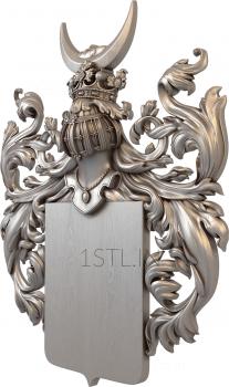 Coat of arms (GR_0232) 3D model for CNC machine