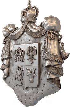 Coat of arms (GR_0234) 3D model for CNC machine