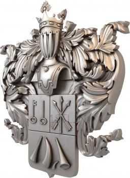 Coat of arms (GR_0275) 3D model for CNC machine