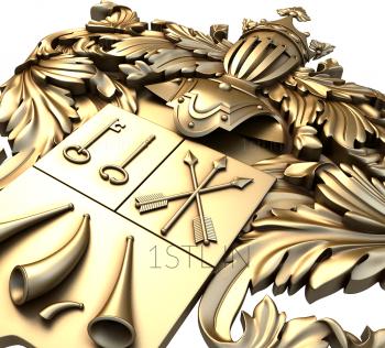 Coat of arms (GR_0275) 3D model for CNC machine