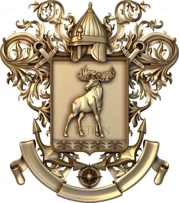 Coat of arms (GR_0311) 3D model for CNC machine