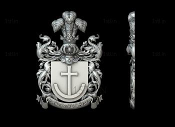 Coat of arms (GR_0362) 3D model for CNC machine