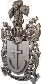 Coat of arms (GR_0362) 3D model for CNC machine