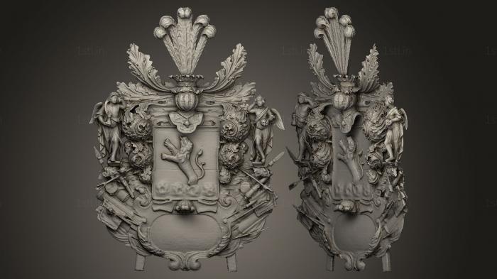 Coat of arms (GR_0368) 3D model for CNC machine