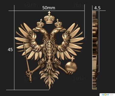 Coat of arms (GR_0416) 3D model for CNC machine