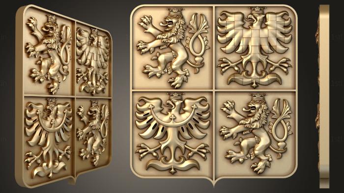 Coat of arms (GR_0429) 3D model for CNC machine