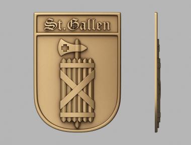 Coat of arms (GR_0434) 3D model for CNC machine