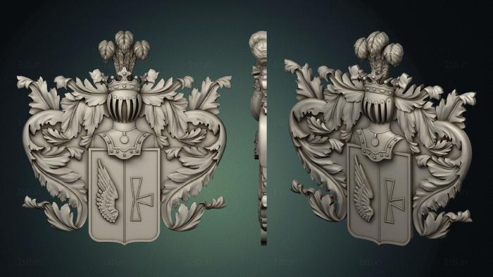 Coat of arms (GR_0461) 3D model for CNC machine