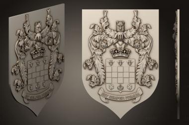 Coat of arms (GR_0465) 3D model for CNC machine