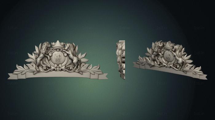 Coat of arms (GR_0478) 3D model for CNC machine