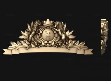 Coat of arms (GR_0478) 3D model for CNC machine