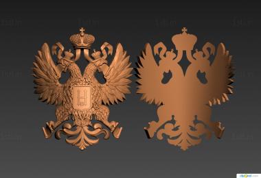 Coat of arms (GR_0498) 3D model for CNC machine