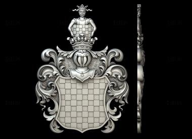 Coat of arms (GR_0503) 3D model for CNC machine