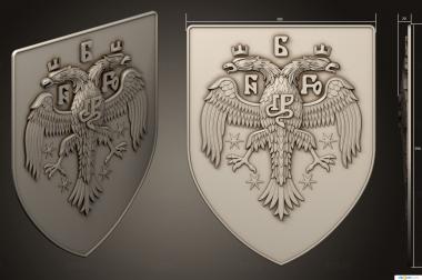 Coat of arms (GR_0506) 3D model for CNC machine