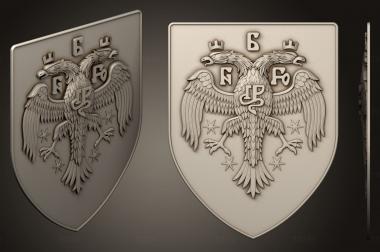 Coat of arms (GR_0506) 3D model for CNC machine