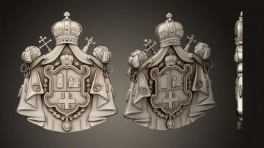 Coat of arms (GR_0529) 3D model for CNC machine