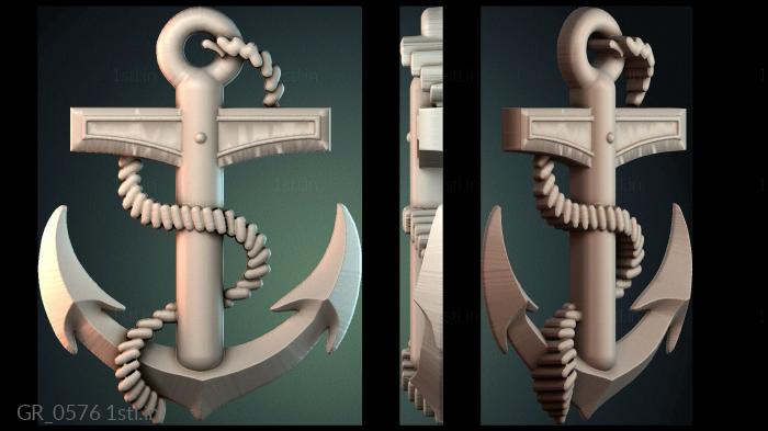 Coat of arms (GR_0576) 3D model for CNC machine