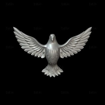 Dove (GL_0004) 3D model for CNC machine