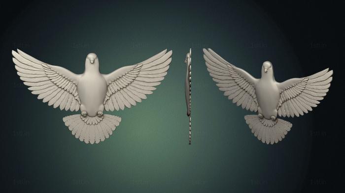 Dove (GL_0017) 3D model for CNC machine