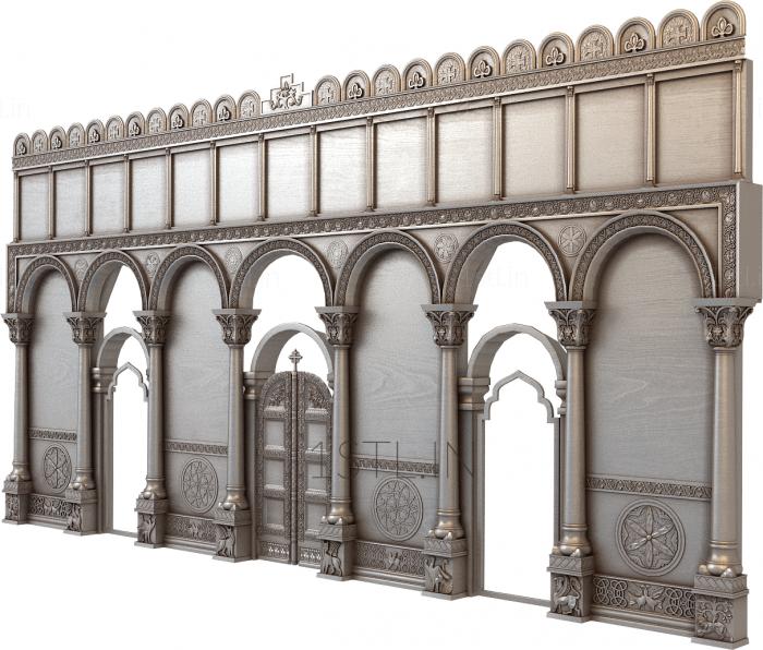 Iconostasis (IKN_0022) 3D model for CNC machine