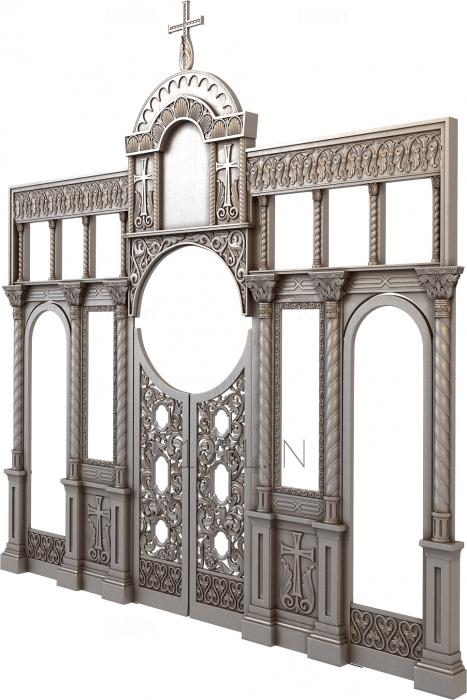 Iconostasis (IKN_0023) 3D model for CNC machine