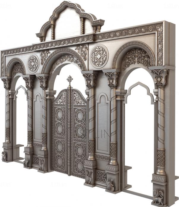 Iconostasis (IKN_0027) 3D model for CNC machine