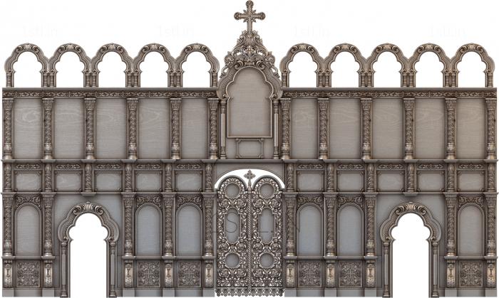 Iconostasis (IKN_0033) 3D model for CNC machine