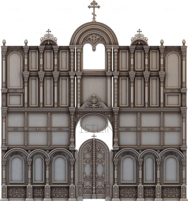 Iconostasis (IKN_0037) 3D model for CNC machine