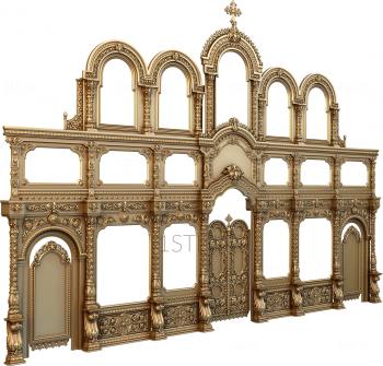 Iconostasis (IKN_0043) 3D model for CNC machine