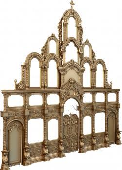 Iconostasis (IKN_0045) 3D model for CNC machine