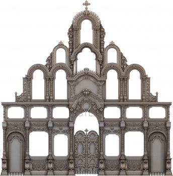 Iconostasis (IKN_0045) 3D model for CNC machine